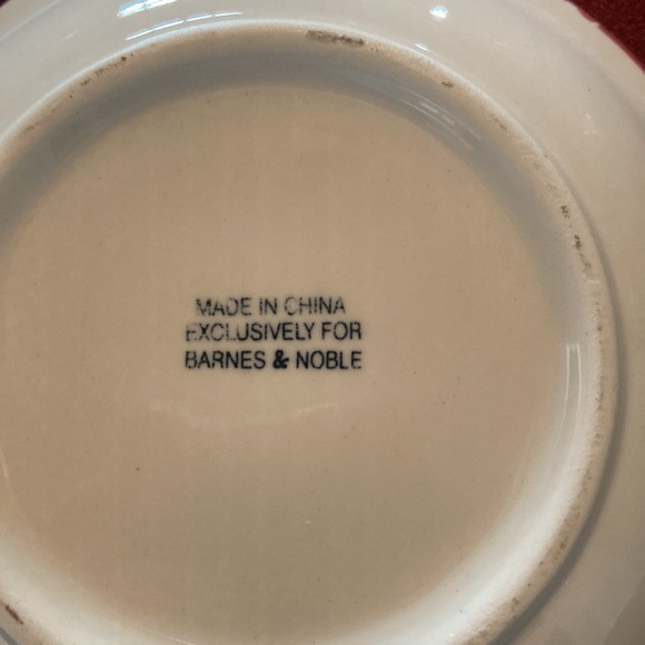 Vintage Barnes & Noble teapot on top of cup and saucer - Picture 6 of 7